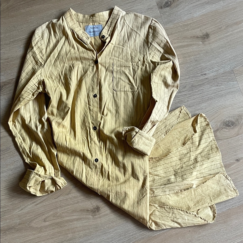 Tonle Button-Up Dress Size Small